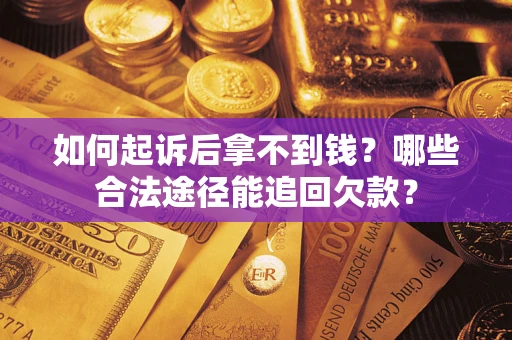 武汉如何起诉后拿不到钱？哪些合法途径能追回欠款？