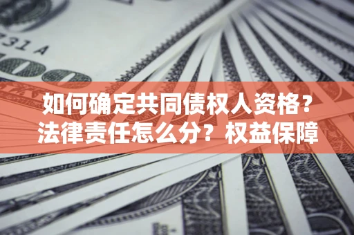 武汉如何确定共同债权人资格？法律责任怎么分？权益保障技巧揭秘！