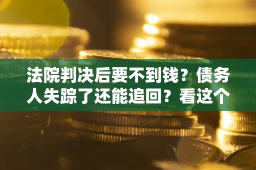 武汉法院判决后要不到钱？债务人失踪了还能追回？看这个方法！