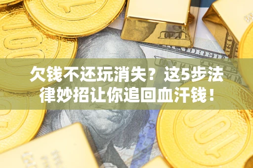 武汉欠钱不还玩消失？这5步法律妙招让你追回血汗钱！
