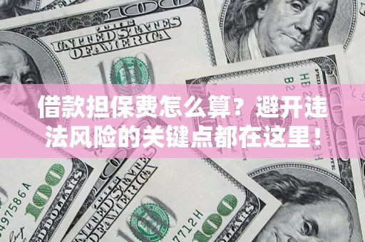 武汉借款担保费怎么算？避开违法风险的关键点都在这里！