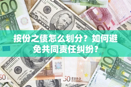 武汉按份之债怎么划分？如何避免共同责任纠纷？