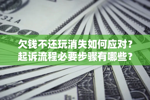 武汉欠钱不还玩消失如何应对？起诉流程必要步骤有哪些？